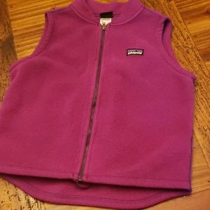 Patagonia vest purple toddle size 5t
